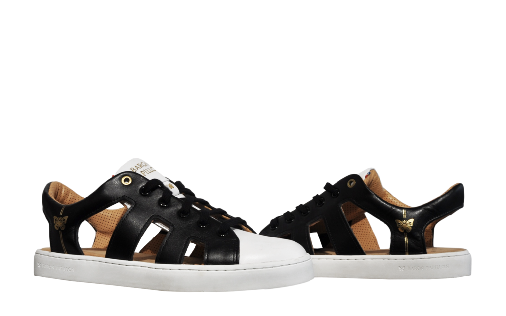 Shoes Sneaker d ete Baron Papillon Noir Baron Papillon Sneakers Made in France